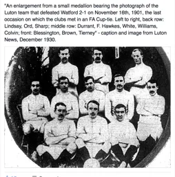 Luton Town Team Photo 1901-02 2
