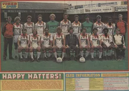 Luton Town Team Photo 1980-81 6