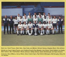 Luton Town Team Photo 1988-89 6