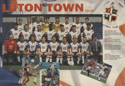 Luton Town Team Photo 1991-92 8