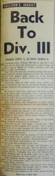Stoke Luton Match Report 2