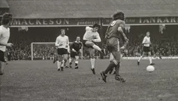 Gordon Hindson, later to score, warms up