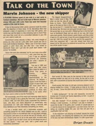 Marvin Johnson Article Supporters Club Fanzine Issue 40 1999