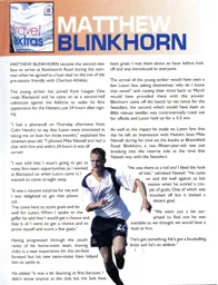 Matthew Blinkhorn feature - 04:05 programme feature