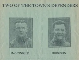 McGinnigle Hodgson Programme Photos 1931-32