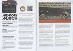 Memory Match Luton Millwall Dec 1972