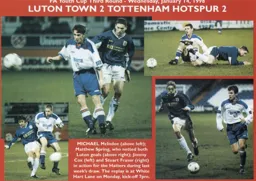 Michael McIndoe, Matthew Spring, Jimmy Cox and Stuart Fraser in action during the FA Youth Cup - 97:98 programme feature