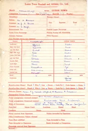 Middlesborough A 11.9.1954 Match Paperwork