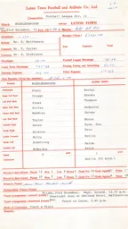 Middlesborough A 23.12.1972 Match Paperwork