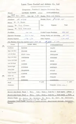 Middlesborough H 16.10.1974 Match Paperwork