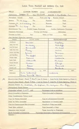 Middlesborough H 19.11.1960 Match Paperwork
