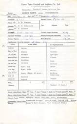 Middlesborough H 23.4.1973 Match Paperwork