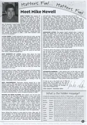 Mike Newell Article Supporters Club Fanzine Issue 58 2003