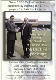 Mike Newell thanks Dr Leu - 05-06 Programme Extra