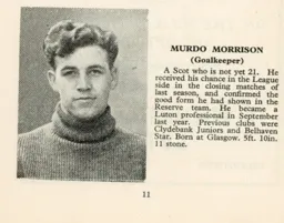 Murdo Morrison Luton News Handbook 1946-47