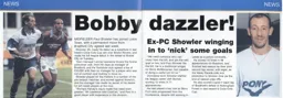 New signing Paul Showler looking to nick some goals - 96-97 programme feature