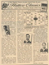 Newcastle Sep 1946 Article Supporters Club Fanzine Issue 39 1998