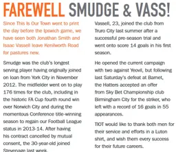 Smith And Vassell Depart Aug 2017