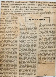 Jimmy Husband Article 1973