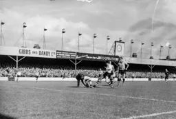 Gordon Turner sees the ball whipped off his feet by Wolves' Malcolm Finlayson
