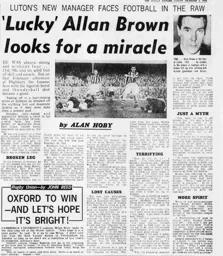 Allan Brown Sunday Express Article December 1966