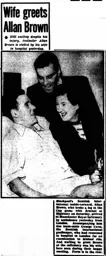 Hospital visit after injury at Arsenal 1953