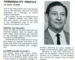 Alec Stock Personality Profile 1970