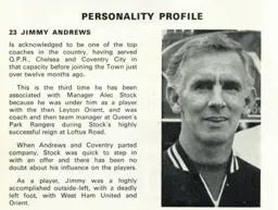 Jimmy Andrews Personality Profile 1970