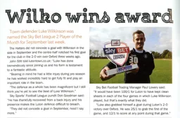 Wikinson Wins POM Award 2014