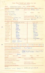 Peterborough United A 6.2.1965 Match Paperwork & Correspondence