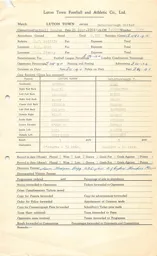 Peterborough United H 26.9.1964 Match Paperwork