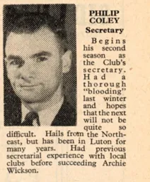 Phil Coley Luton News Handbook 1947-48