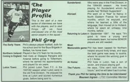 Phil Gray Article Supporters Club Fanzine Issue 43 1999