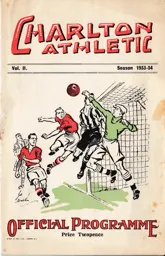 Programme; Charlton Athletic v Luton Town (4th September 1933)