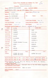 QPR A 1.3.1975 Match Paperwork & Correspondence