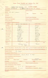 QPR A 10.3.1951 Match Paperwork