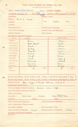 QPR A 15.9.1951 Match Paperwork