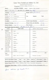 QPR H 29.1.1972 Match Paperwork