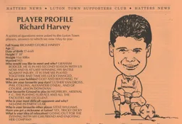 Richard Harvey Article Supporters Club Fanzine Issue 10 1991