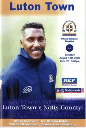 Ricky Hill, back at Luton programme cover - 00:01 programme feature