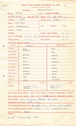 Rochdale A 30.9.1967 Match Paperwork & Correspondence