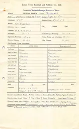 Rochdale H 29.9.1966 Match Paperwork