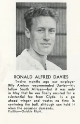 Ron Davies Club Handbook 1951-52