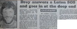 Micky Droy Answers Luton SOS 1984