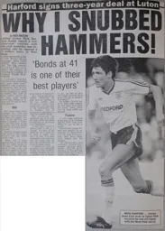 Harford Why I Snubbed The Hammers