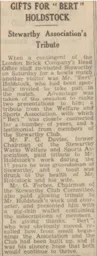 Herbert Holdstock Bedfordshire Times 28th June 1946