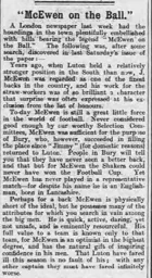 McEwen On The Ball Luton News 13th May 1905