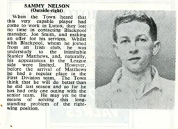 Sammy Nelson Luton News Handbook 1948-49