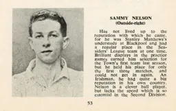 Sammy Nelson Luton News Handbook 1949-50
