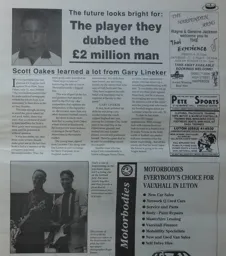 Scott Oakes Article Hatters News Issue 1 1994